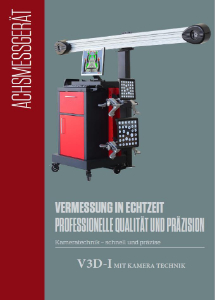 ACHSMESSGERÄT Model I in Deutsch