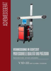 ACHSMESSGERÄT Model III in Deutsch